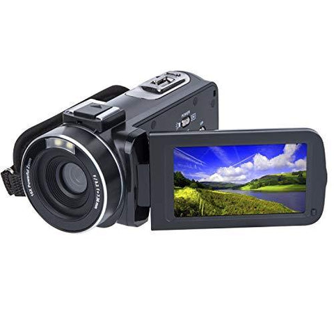 SOSUN HD 1080P 24.0MP Video Camera Camcorder 3.0 Inch LCD 270 Degrees Rotatable Screen 16X Digital Zoom